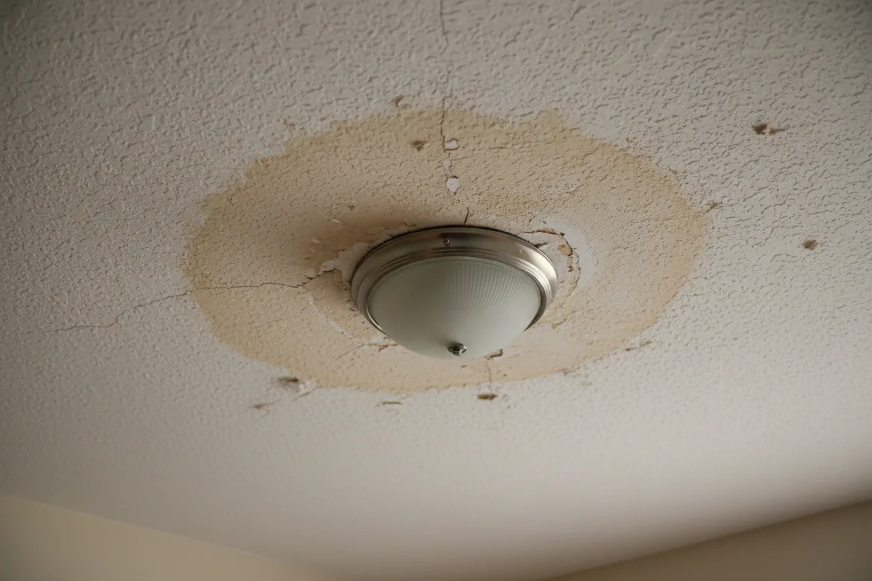Ceiling water damage in Gainesville and Alachua County, Florida